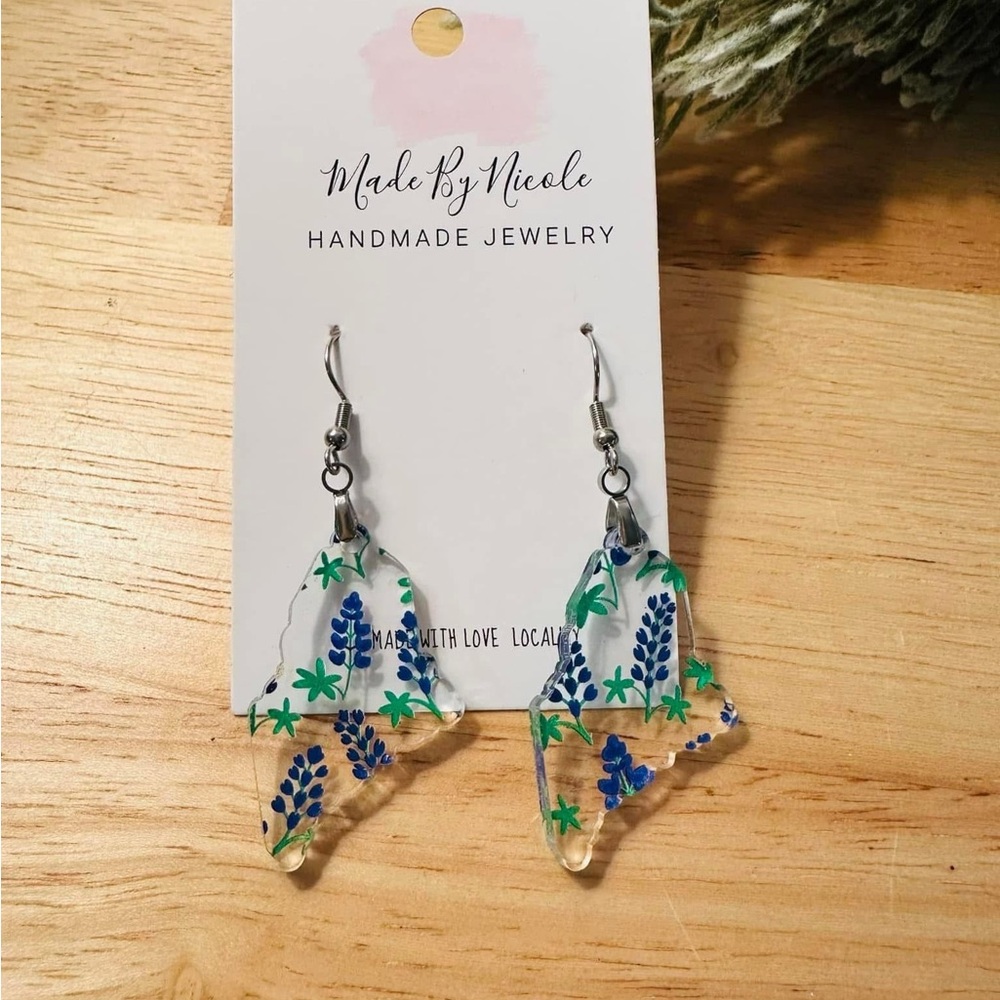 Hand Crafted Maine - Lupine Dangle Earrings